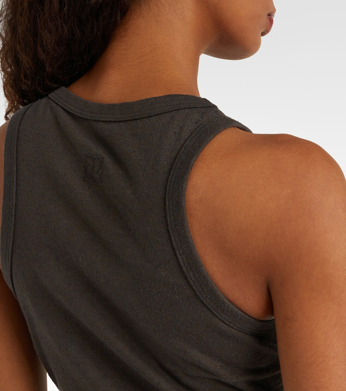Magda Butrym Knotted cotton and silk tank top