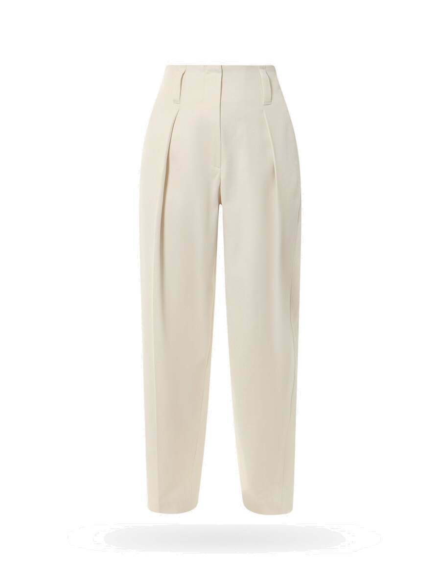 Brunello Cucinelli Women's The Loose Barrel Jean Denim Trousers White
