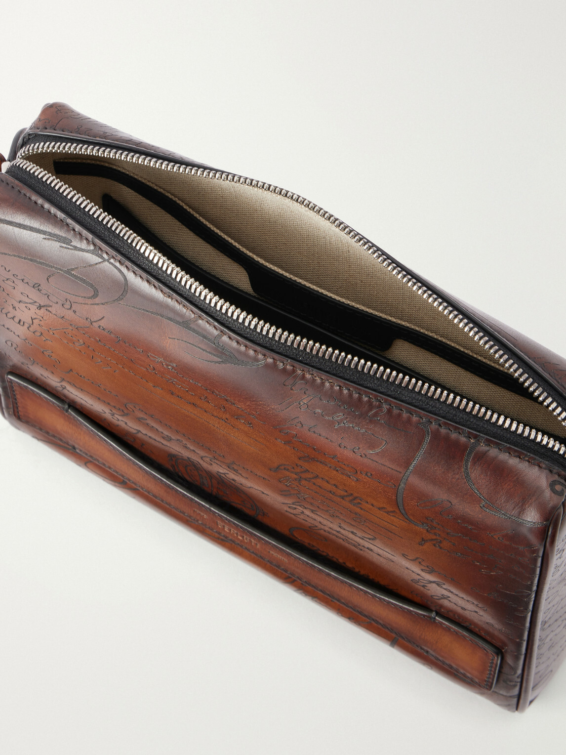 Berluti - Rosewood Scritto Venezia Leather Pouch