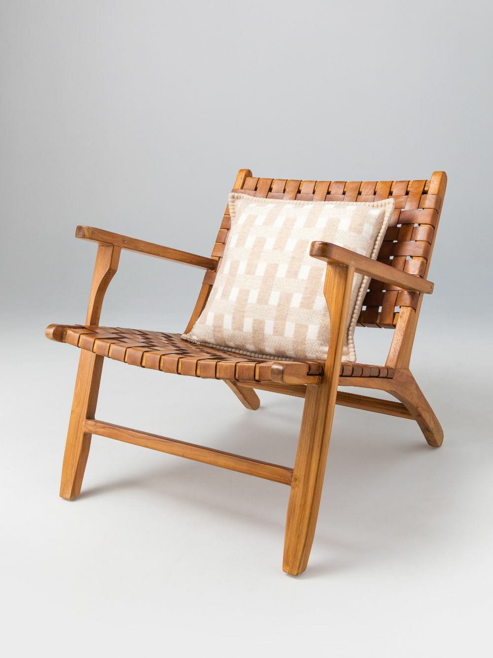 Johnstons Of Elgin Stitched Basketweave Cushion