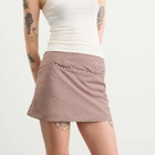 House Of Sunny Women's Marie Mini Skirt in Wine Multi