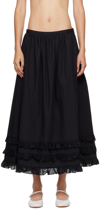 Photo: Molly Goddard Black Olive Midi Skirt