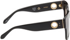 LINDA FARROW Black Amber Sunglasses