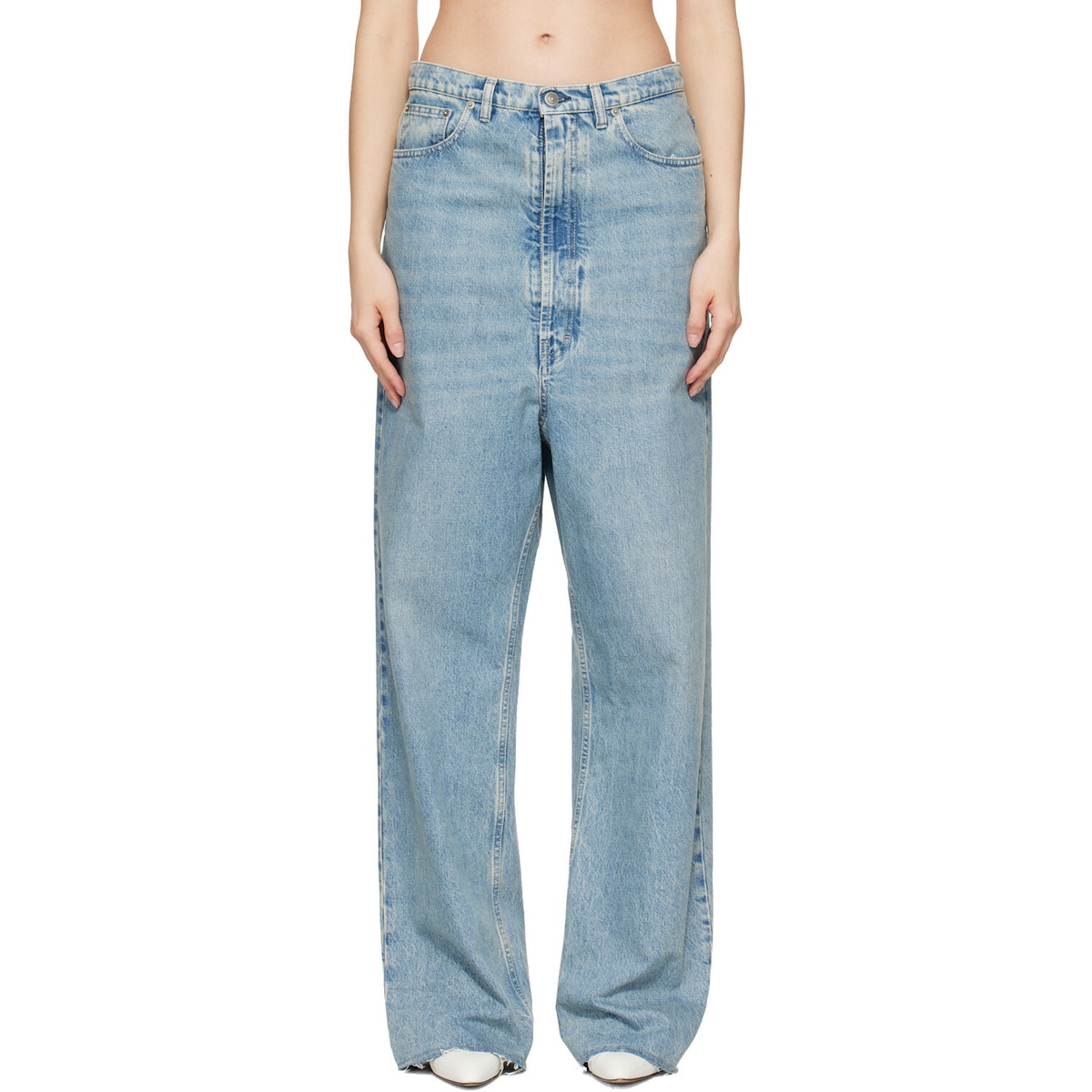 Maison Margiela Blue Wide-Leg Jeans