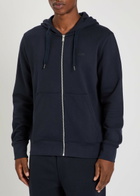 Boss Spence Hooded Cotton Sweatshirt Dark Blue