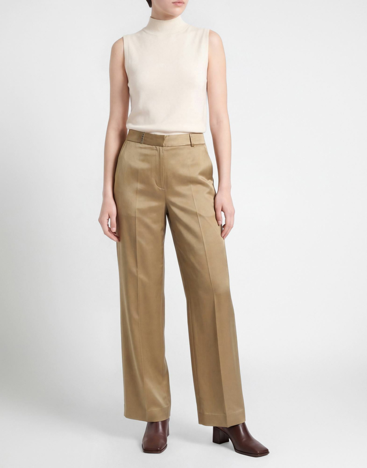 Peserico Womens Pants Khaki