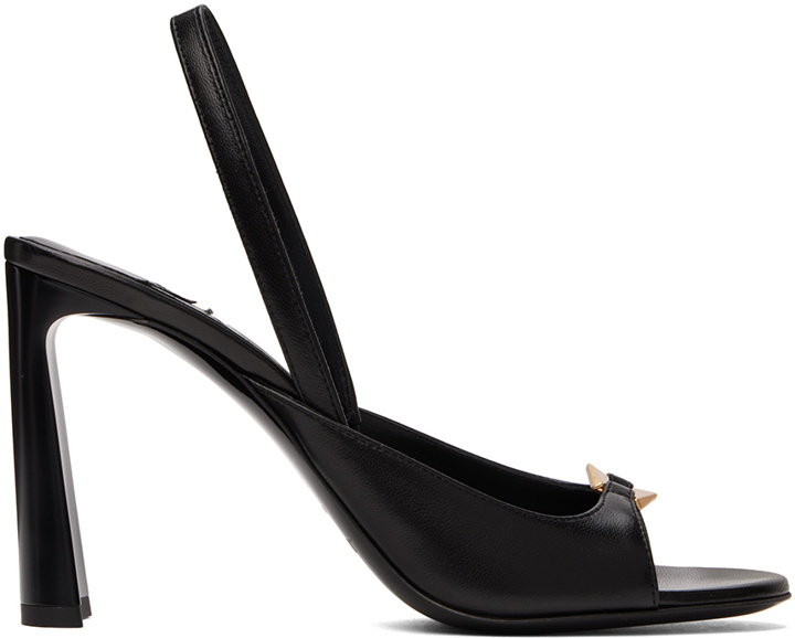 Photo: Jimmy Choo Black Lev 95 Heeled Sandals