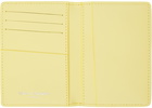 Maison Margiela Yellow Four Stitches Card Holder