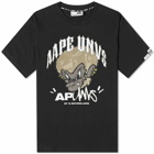 Men's AAPE Cartoon T-Shirt in Black