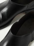 The Row - Nobilis Leather Slip-On Shoes - Black
