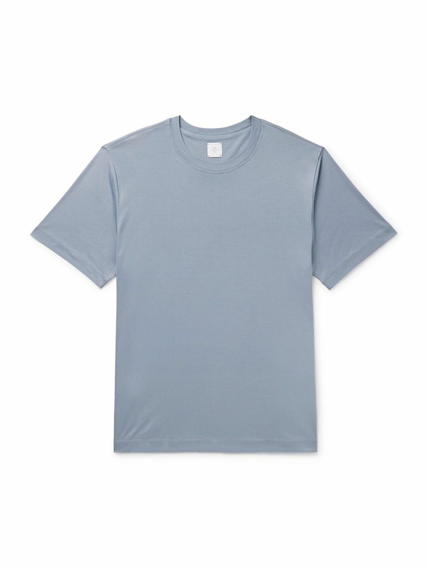 Photo: Eleventy - Cotton-Jersey T-Shirt - Blue