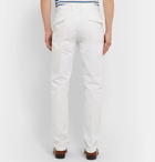 Massimo Alba - Ionio 2 Garment-Dyed Cotton-Gabardine Trousers - White