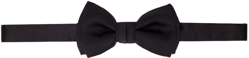 Ferragamo Black Hook-Eye Bow Tie