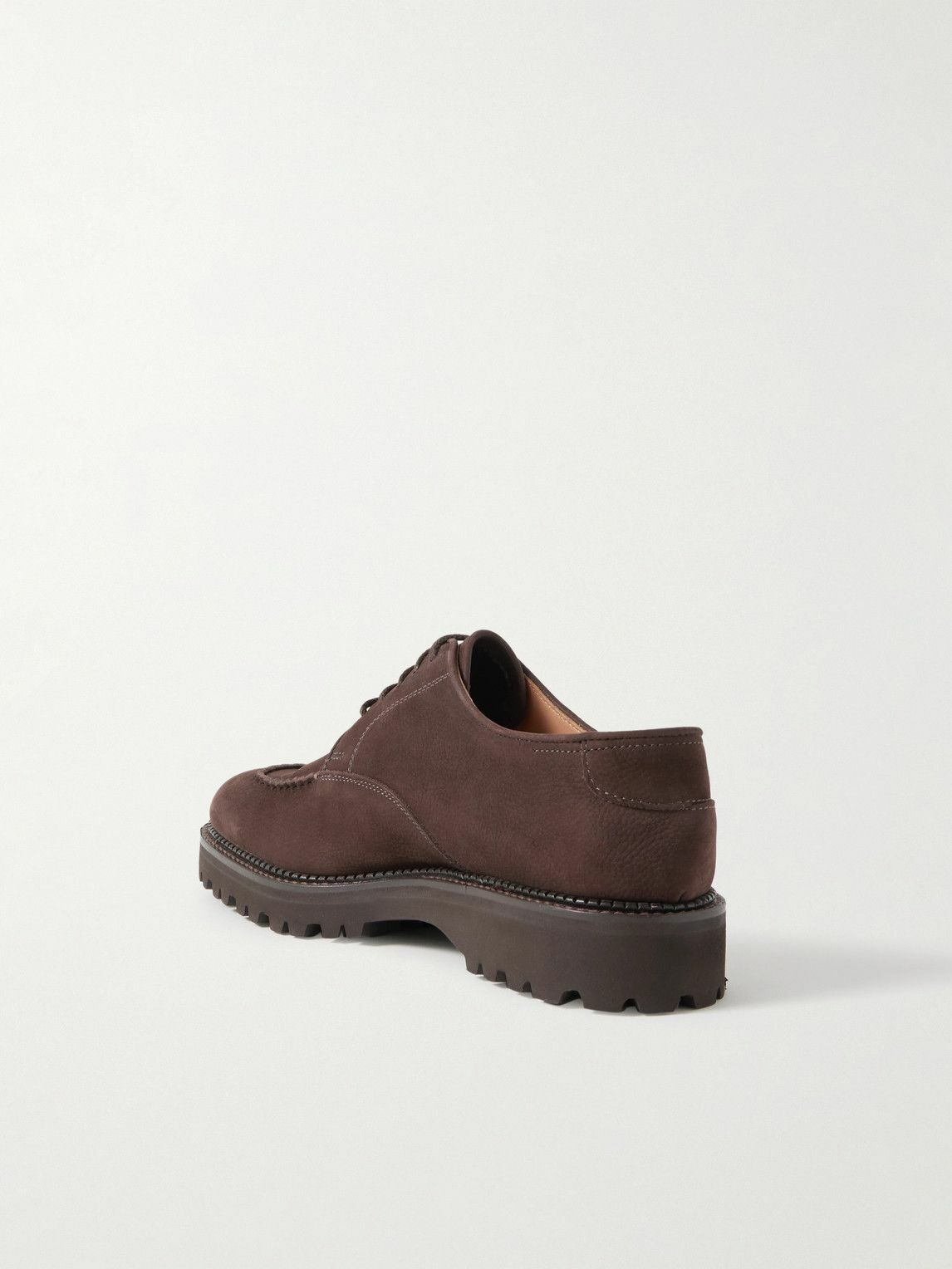 John Lobb - Land Rugged Nubuck Derby Shoes - Brown