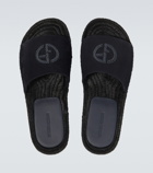 Giorgio Armani Logo leather sandals