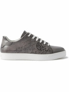 Berluti - The Playtime Scritto Venezia Leather Sneakers - Gray