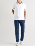 Kiton - Cotton-Piqué Polo Shirt - White