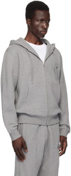 Maison Kitsuné Gray Bold Fox Head Hoodie