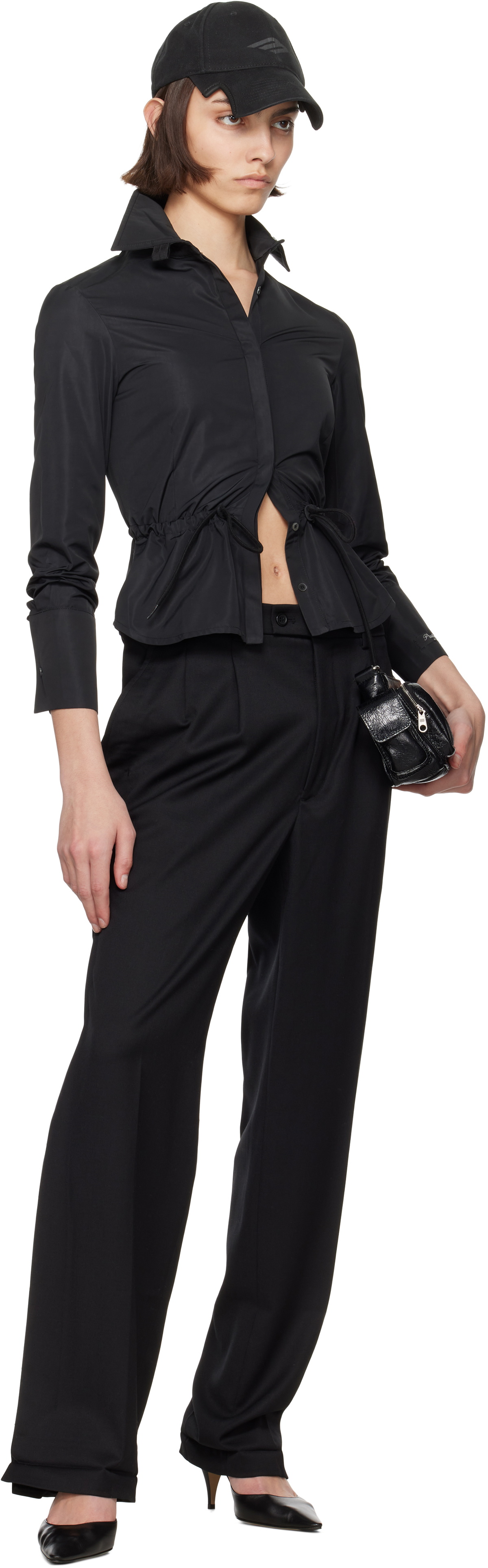 Prototypes Black Outline Tailored Trousers
