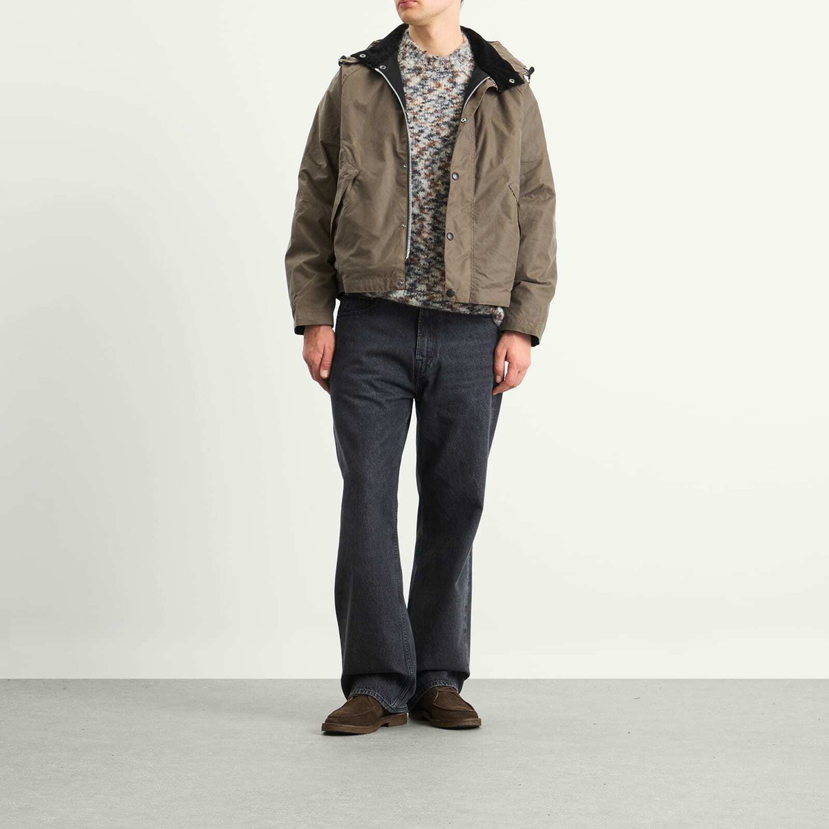 Barbour Men's x Margaret Howell Transport Wax Jacket in Kelp Barbour