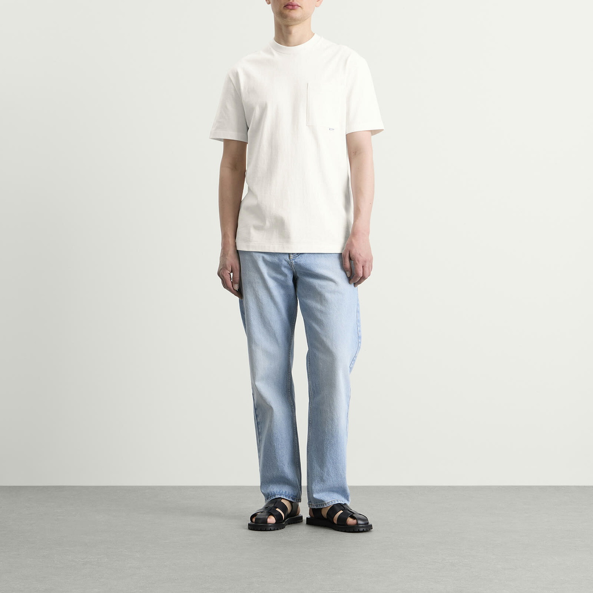 Jil Sander Men's JIL Logo T-Shirt in Optic White