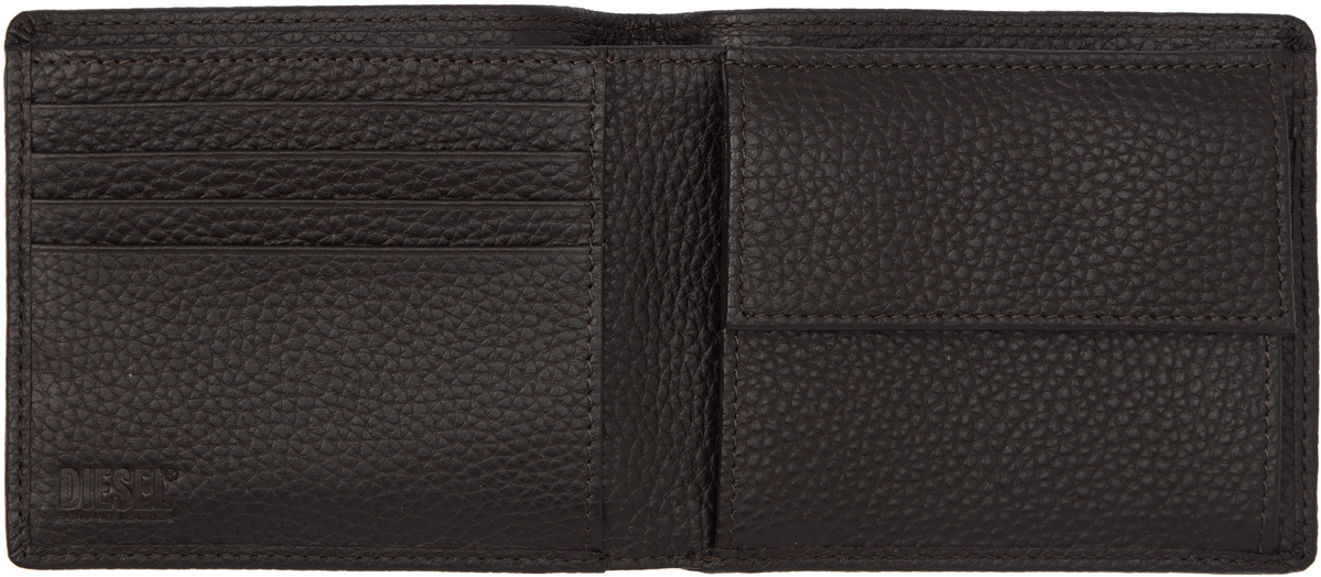 Diesel Brown Bi Fold Coin S Wallet