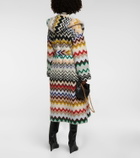 Missoni - Zig-zag knit wool-blend wrap coat