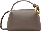 JW Anderson Taupe Small JWA Corner Leather Crossbody Bag