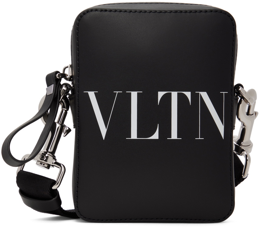 Valentino Garavani VRing Shoulder Bag Leather Small Black