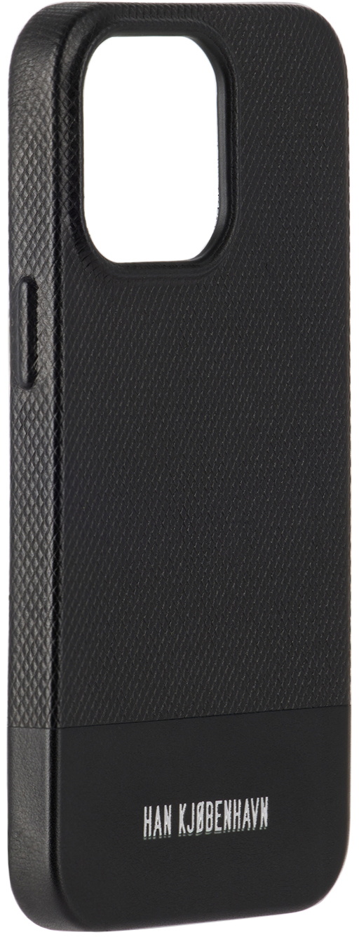 Han Kjobenhavn Black Leather iPhone 13 Pro Case