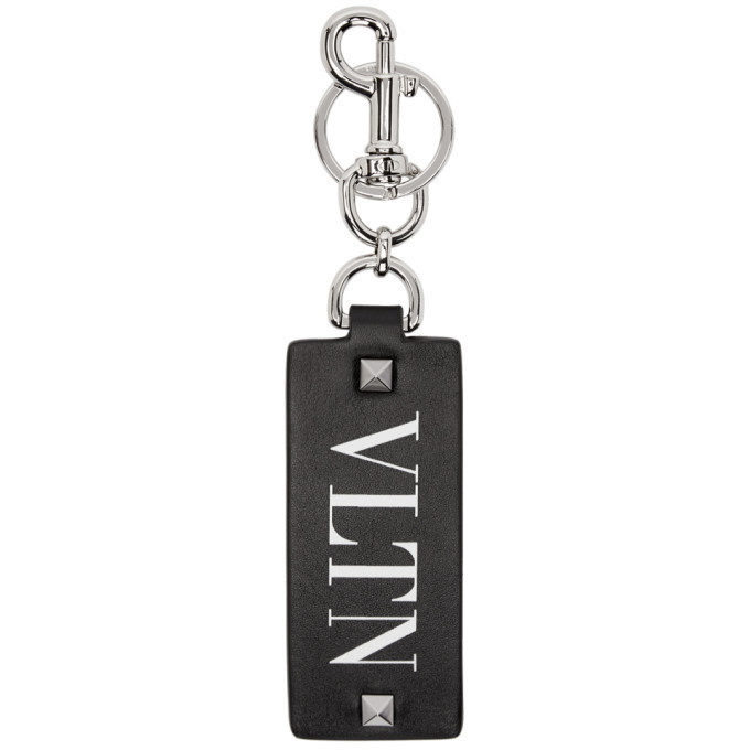 Photo: Valentino Black Valentino Garavani VLTN Keychain