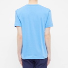 Comme des Garçons Play Men's Colour Series Little Black Heart T-Shirt in Blue