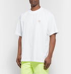 Acne Studios - Bassetty Uni Oversized Logo-Appliquéd Cotton-Jersey T-Shirt - White