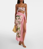 Agua by Agua Bendita Lavanda cotton and silk beach cover-up