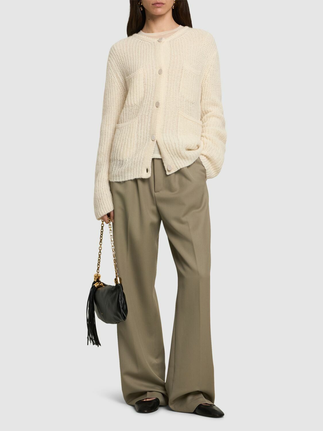 FORTE_FORTE Alpaca Blend Knitted Cardigan Forte Forte