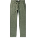 Onia - Collin Slub Linen Drawstring Trousers - Green