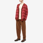 A Kind of Guise Men's Polar Knit Cardigan in Chimney Houndstooth