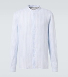 Brunello Cucinelli Striped linen shirt