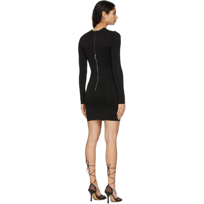 knee length dresses for ladies Dion Lee Black Cut Out Sleeveless Short Dress - BOPF