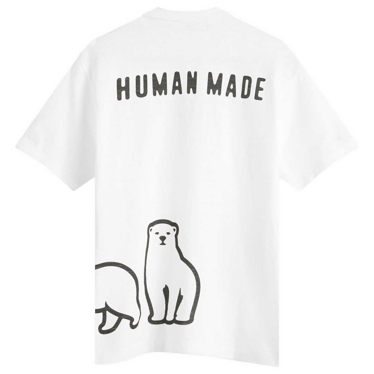 Human Made Men's Side Polar Bear T-Shirt in White Human Made