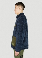 Reversible Utility Fleece Jacket in Dark Blue
