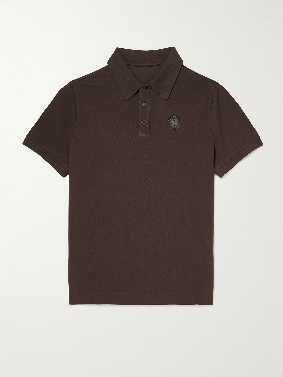Canada Goose - Beckley Logo-Appliquéd Cotton-Piqué Polo Shirt - Brown