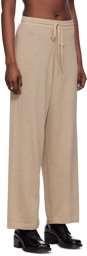 Lauren Manoogian Beige Super Fine Lounge Pants