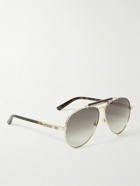 Gucci Eyewear - Aviator-Style Gold-Tone and Acetate Sunglasses