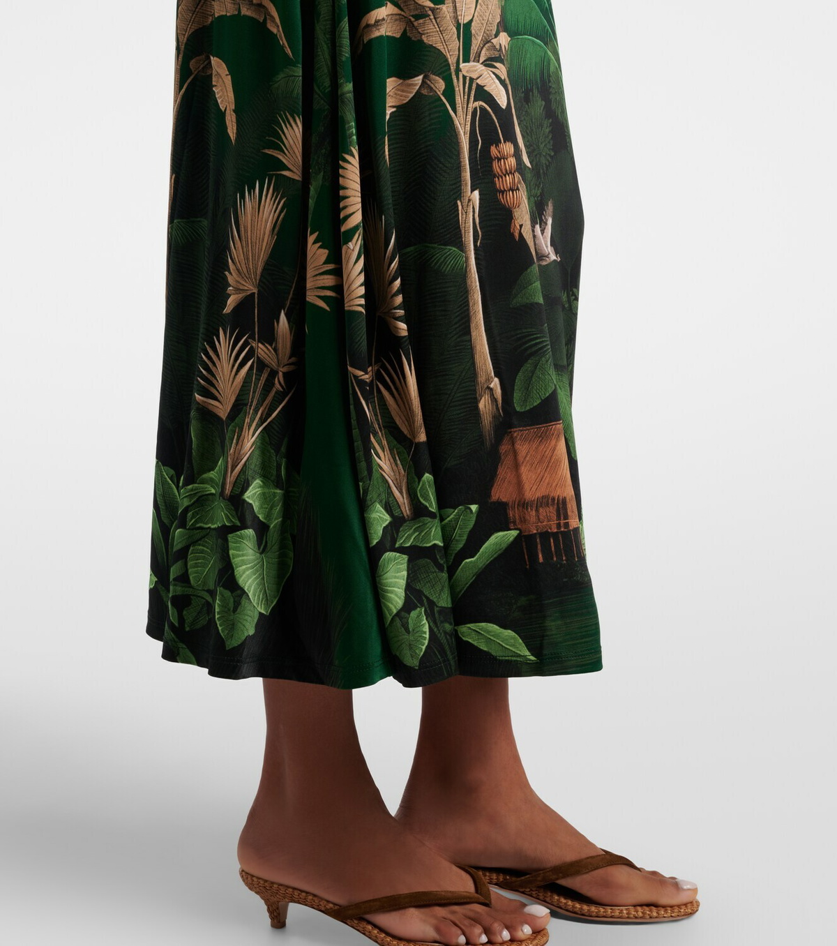 Johanna Ortiz Nuestra Tierra printed jersey midi dress