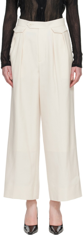 Photo: ISSEY MIYAKE Off-White Untitled Trousers