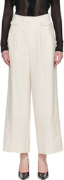 ISSEY MIYAKE Off-White Untitled Trousers