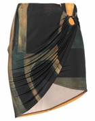 Louisa Ballou Womens Mini skirt in Black