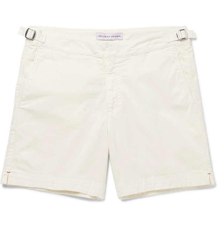 Photo: Orlebar Brown - Bulldog Slim-Fit Stretch-Cotton Twill Shorts - Men - White