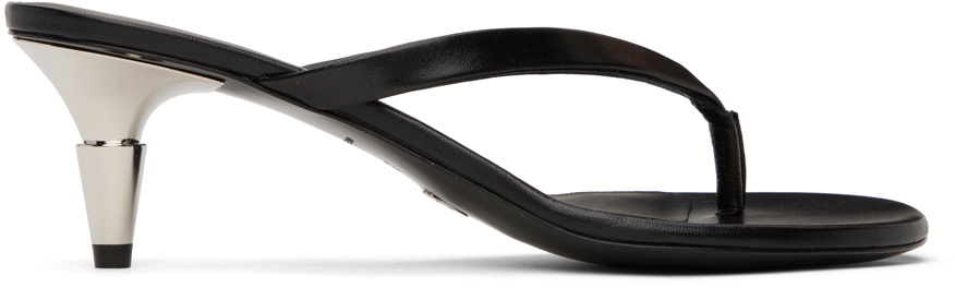 Proenza Schouler Black Spike Flip Flop Heels Proenza Schouler